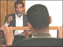 صدام حسين در دادگاه