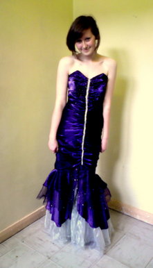 Lightning inspired gown.