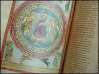 Manuscript in St Peter's church