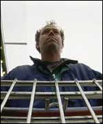 Richard pushing a trolley