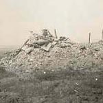 The farmhouse where Angelina lived, as a pile of rubble after the fighting The farmhouse where Angelina lived, as a pile of rubble after the fighting