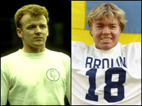 Leeds United's Billy Bremner and Tomas Brolin