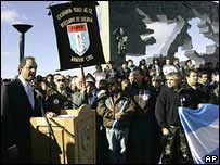 O vice-presidente argentino, Daniel Scioli, em Ushuaia