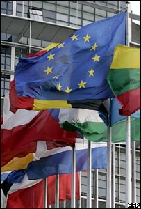 EU flags