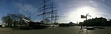 The famous tea clipper moored at Greenwich