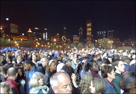 Crowd in Grant Park, Chicago