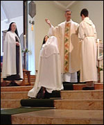 Sister Stephanie takes her vows.