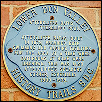 Attercliffe Baths plaque