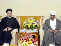 عمر البشير و محمد خاتمی