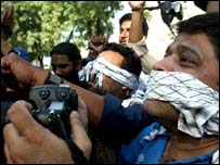 صحافیوں کا احتجاج فائل فوٹو