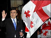 Cumhurbaşkanı Mikhail Saakaşvili