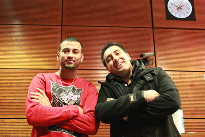 Garry Sandhu & Dipps Bhamrah in the Studio