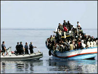 غيرقانوني مهاجرتونه