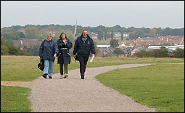 Hilly Fields view of Colchester