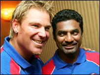 शेन वॉर्न और मुरलीधरन