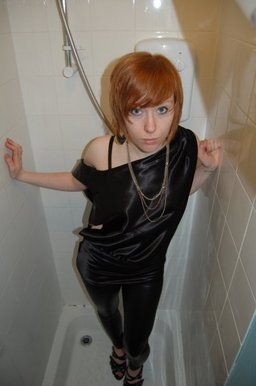 Black backless dress