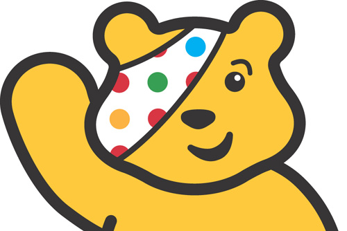 Pudsey waving
