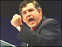 Britský ministr financí Gordon Brown 