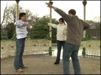 Practising Falun Gong at Leazes Park