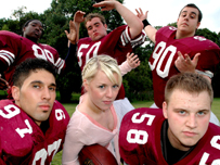 American footballers do ballet