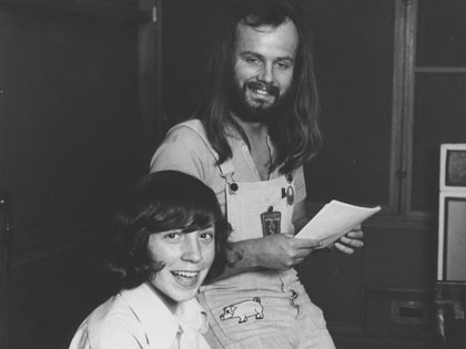 With Maldyn Pope, 1973