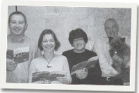 Alwyn, Lois, Elinor, Hywel a Robbie