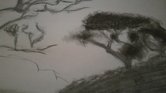 Charcoal scene...