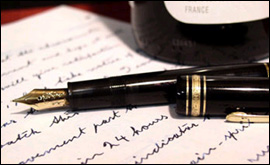 Try the old fashioned apporch if you are in search of inspiration, nothing like a quill and ink to get the creative part of your brain working in overdrive