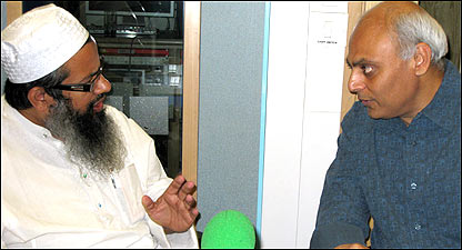 महमूद मदनी के साथ संजीव श्रीवास्तव