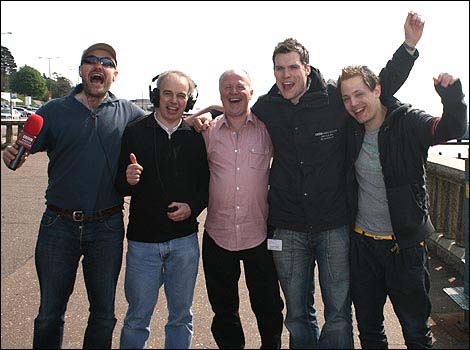 BBC Radio Leicester's team in Southend