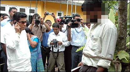 Minister Silva was sacked after tying a government official to a tree (file photo)