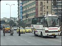 Doprava na ulici čínského města