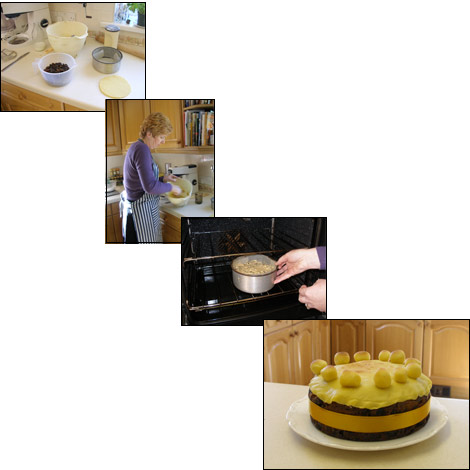 Jan Bailey's simnel cake.