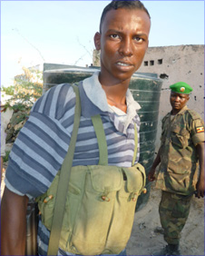 A Somali government soldier