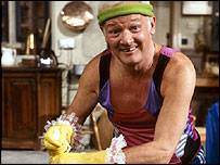 bloke in strange clothes