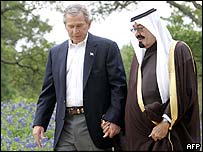 George Bush, Prens Abdullah'la