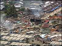 Město Gunungsitoli na ostrově Nias