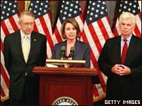 Harry Reid, Nancy Pelosi e Christopher Dodd