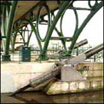 Underneath the Tees Barrage