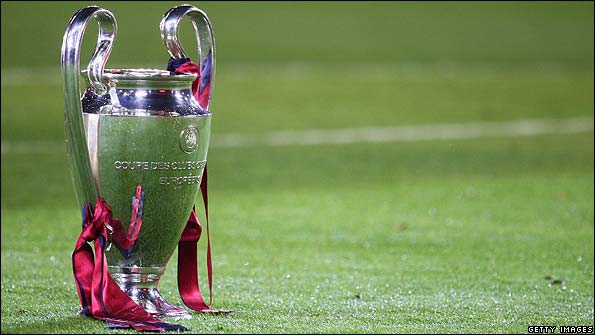The Champions League trophy