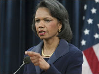 Condoleezza Rice, secretária de Estado dos EUA