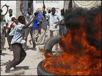 Somali'de protesto gösterisi