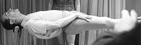 A man doing exercises for keeping the back straight