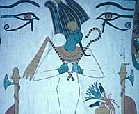 Osiris, from the tomb of Sennedjem at Thebes