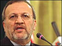 منوچهر متکی وزير امور خارجه ايران