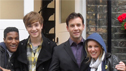 The cast and director