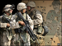 تفنگداران دريايی آمريکا در حومه فلوجه