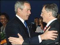  وولفگانگ شوئسل نخست وزير اتريش و جورج بوش