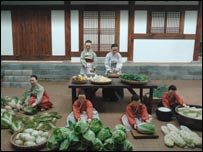 Mô hình ở bảo tàng quốc gia Seoul