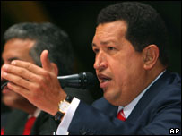 O presidente da Venezuela, Hugo Chávez (foto:AP Photo/Miraflores)